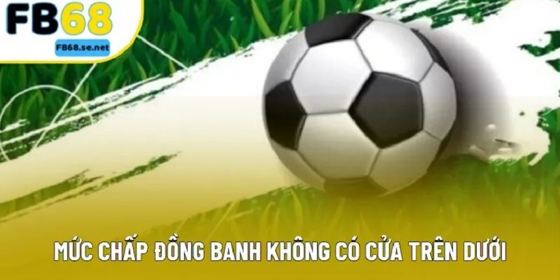 Mức chấp đồng banh không có cửa trên dưới Mức chấp đồng banh không có cửa trên dưới
